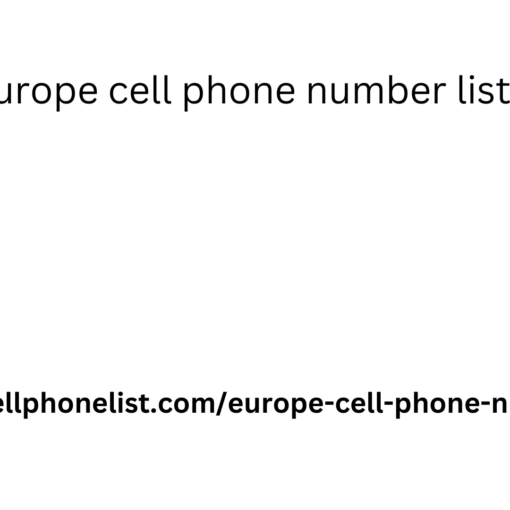 europe cell phone number list