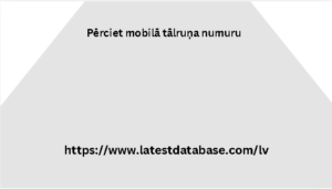 Pērciet mobilā tālruņa numuru