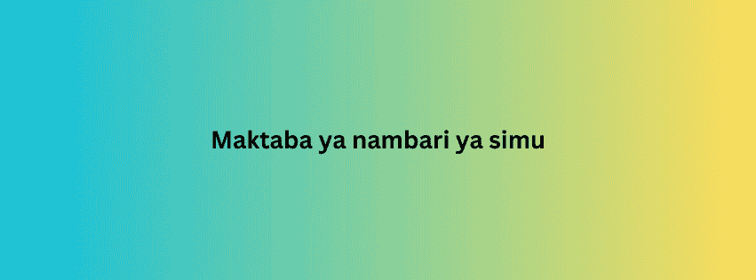 Maktaba ya nambari ya simu