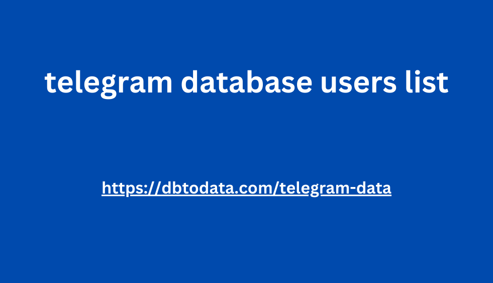 telegram database users list