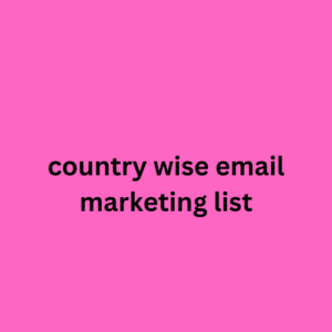 country wise email marketing list