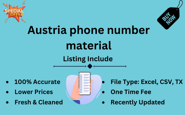 Austria phone number material