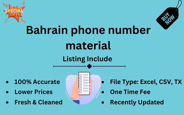 Bahrain phone number material