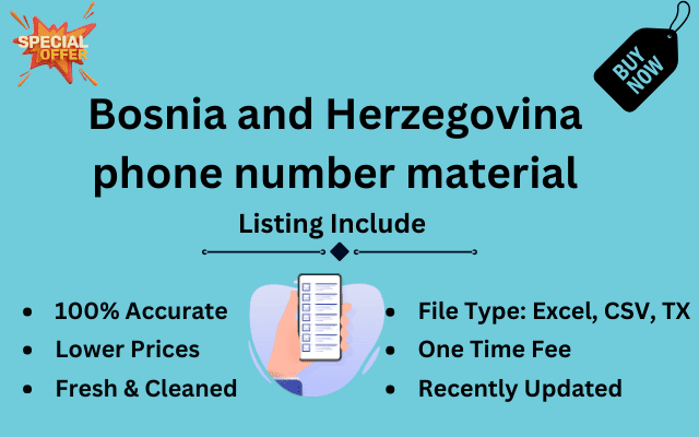 Bosnia and Herzegovina phone number material