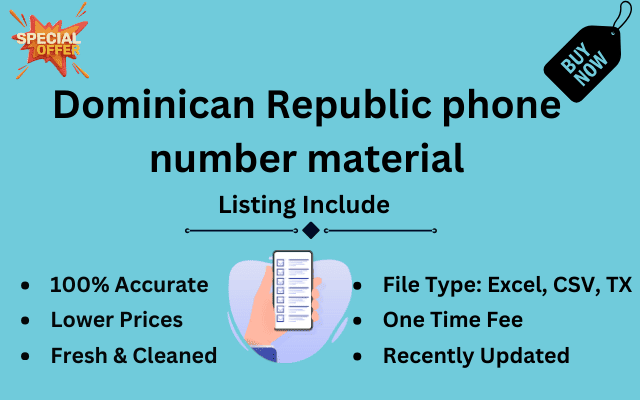 Dominican Republic phone number material