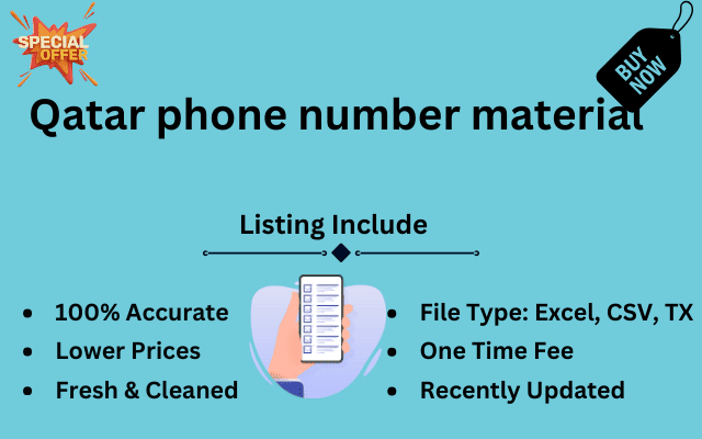 Qatar phone number material