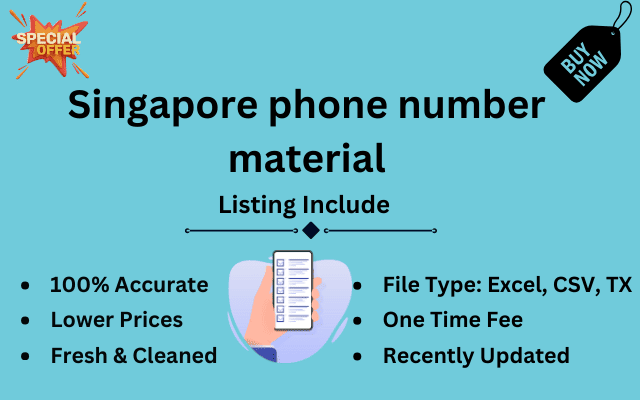 Singapore phone number material